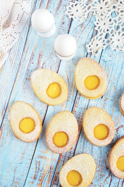 bodzás-citromkrémes tojáslinzer recept - húsvéti linzertojás lemon curd-del