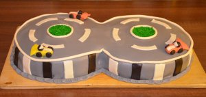 autópálya torta - Forma-1 autós torta